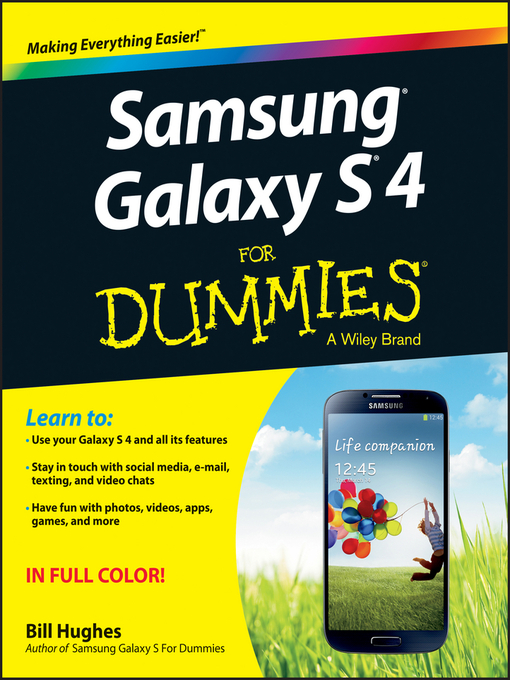 Title details for Samsung Galaxy S 4 For Dummies by Bill Hughes - Available